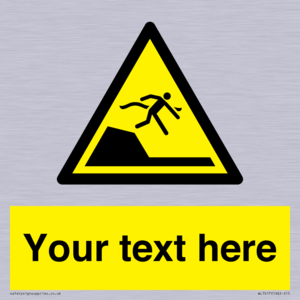 Custom Warning sudden drop in swimming or leisure pools